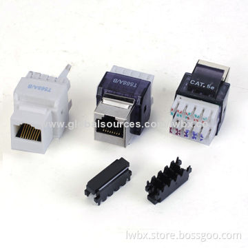 CAT5E RJ45 Keystone Jack, Transparent, with High Reliability and Superior Performance